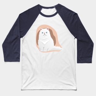 WHITE CAT Baseball T-Shirt